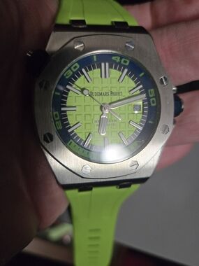 Audemars Piguet Royal Oak Offshore Lime Green Sports Watch